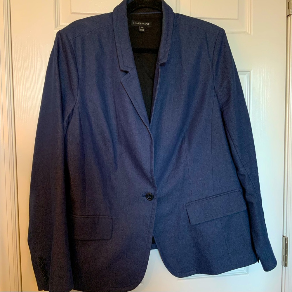 Lane Bryant stretch blazer in stretch denim, size 20